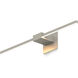 Z-Bar LED 24 inch Brushed nickel Wall Sconce Wall Light, Center Mount
